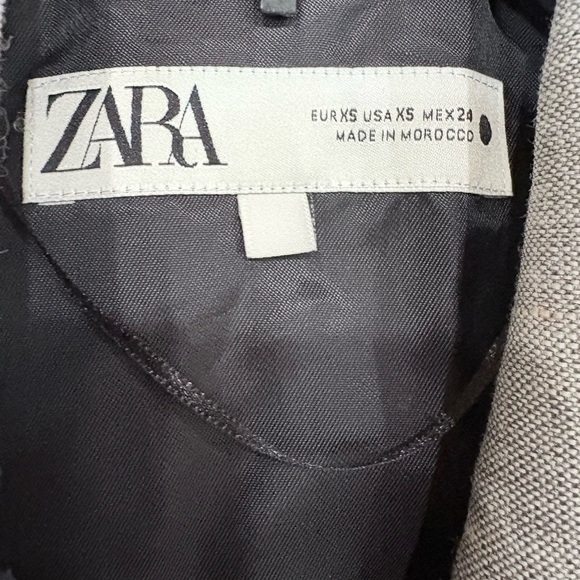 Zara Tailored Gray Blazer EUC Structured Fit Size XS - Picture 4 of 13